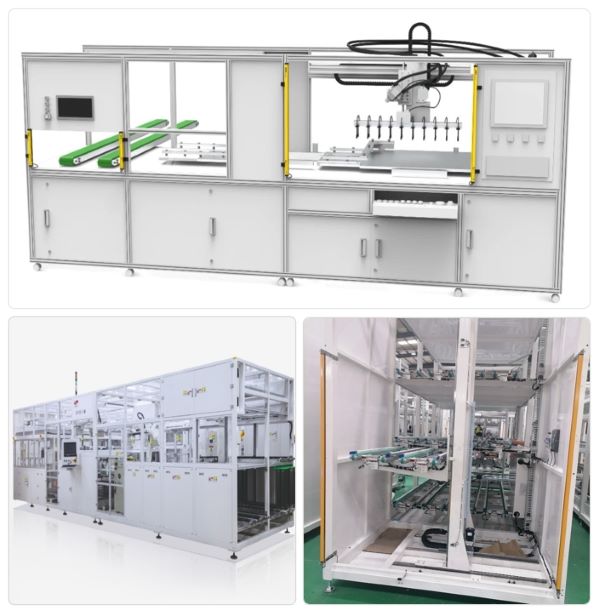 意普安全光栅在光伏行业电池端/组件端自动化设备应用