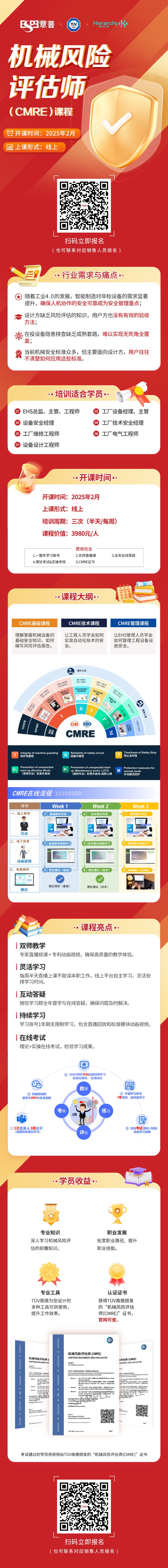 机械风险评估师（CMRE）线上课程--意普ESPE